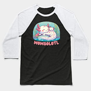 pastel cute axolotl mom Baseball T-Shirt